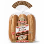 Italian long rolls whole wheat bag